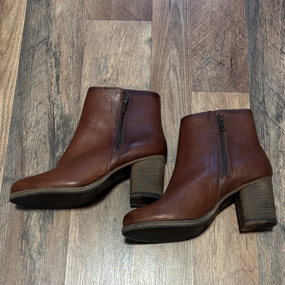 Women’s Frye Brown Leather Ankle Boots
